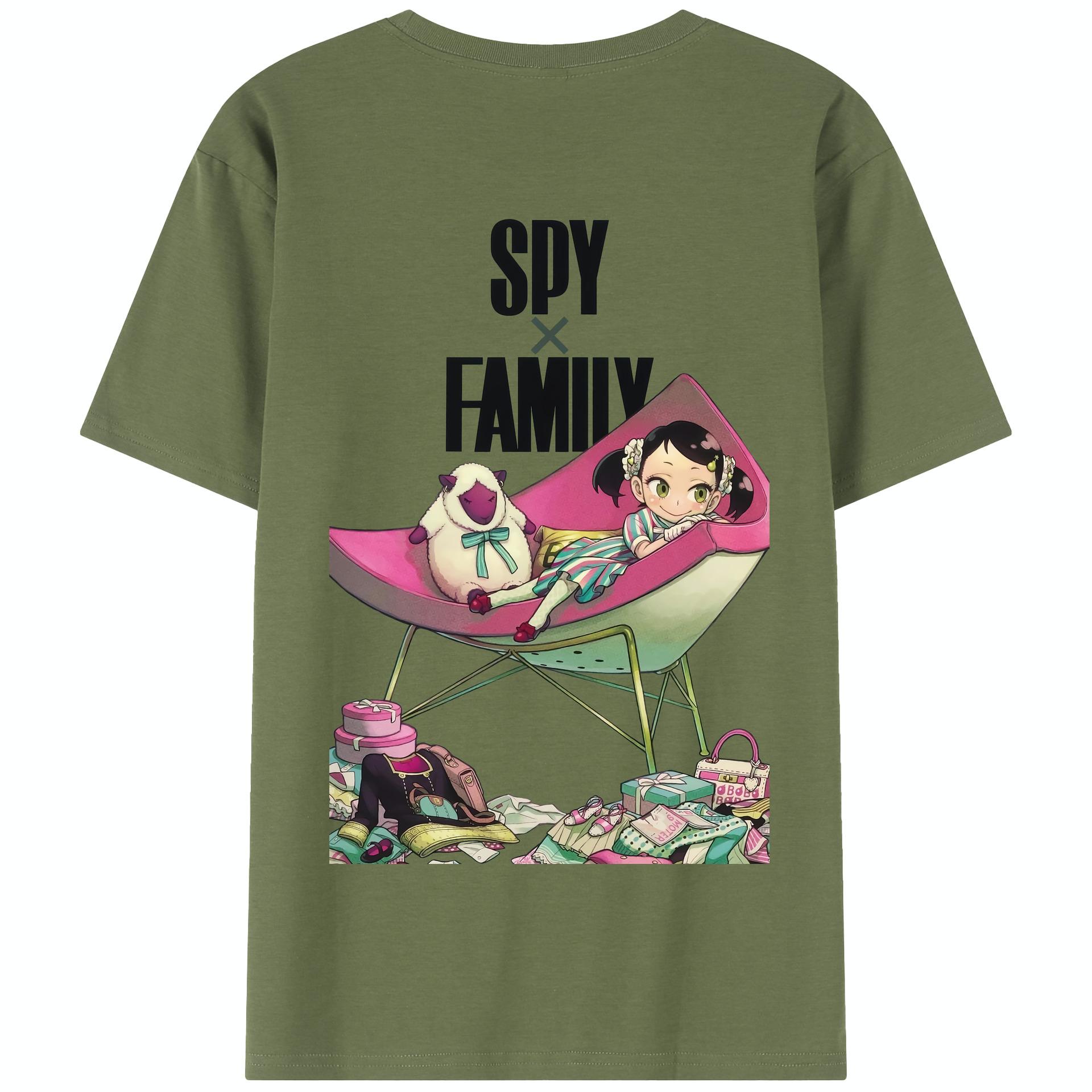 （画像用） SPY×FAMILY间谍家家酒 綿100％半袖Tシャツ（背面プリント）